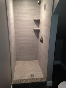 Remodeled Shower Area After